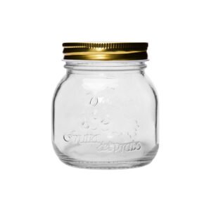 Cute embossed 380ml jars filled with various spices and herbs