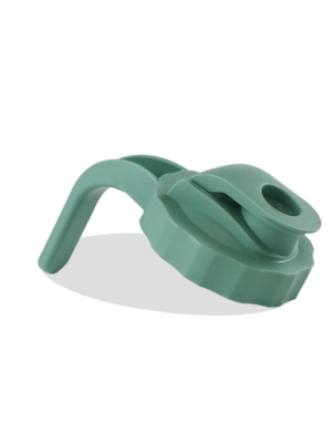 2024 New Design 86mm Flip Top Cap - Green Plastic Pour Spout Lids for Wide Mouth Mason Jars