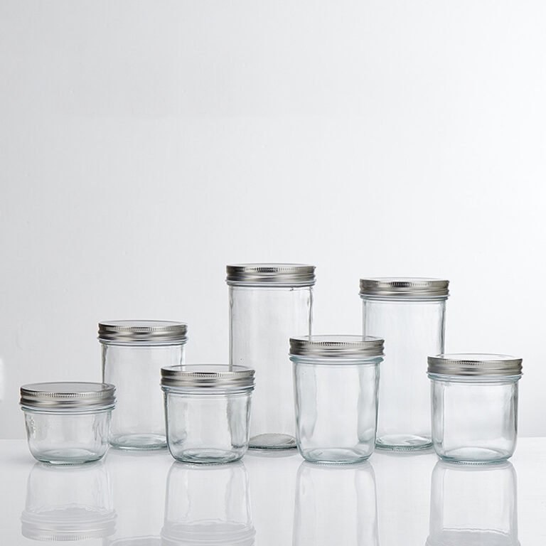 4oz mason jar shown next to common objects for size comparison.