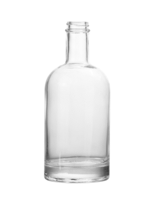 Side profile of Nordic round bottle showing clean lines and minimalist silhouette.