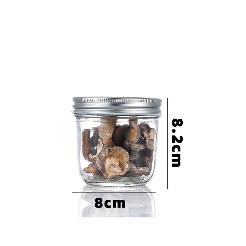 280ml tapered jar filled with chocolate spread demonstrating generous capacity.