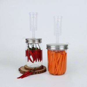 stainless-steel-mason-jar-fermentation-lid-with-jar-and-pump