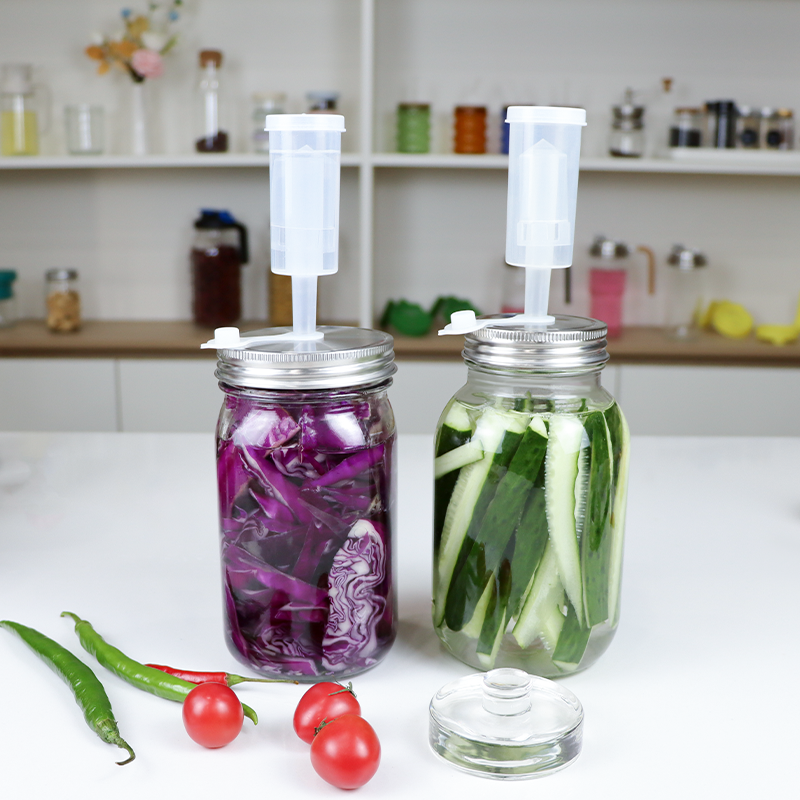 wide-mouth-mason-jar-pickling-with-glass-weights-and-SS304-LID